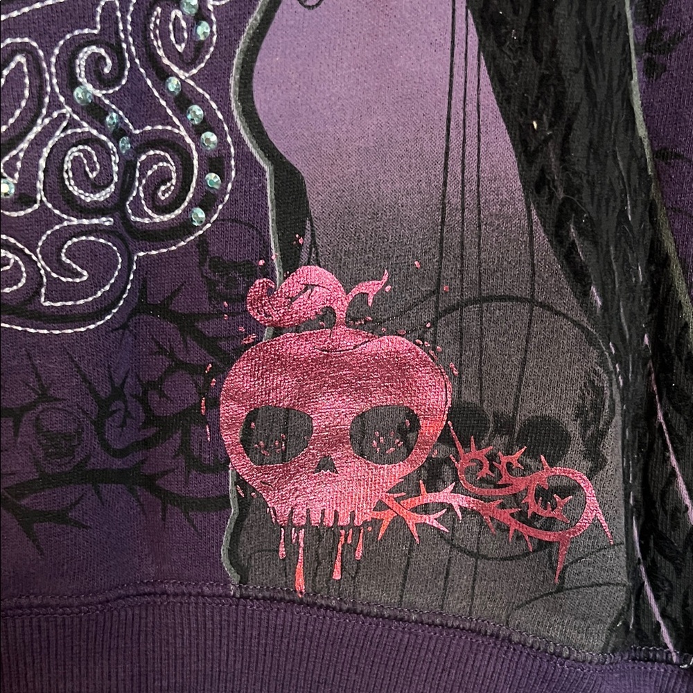 Purple Wicked Princess Hoodie with Embellished Design - Picture 9 of 11